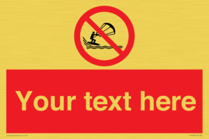 Custom No kite surfing